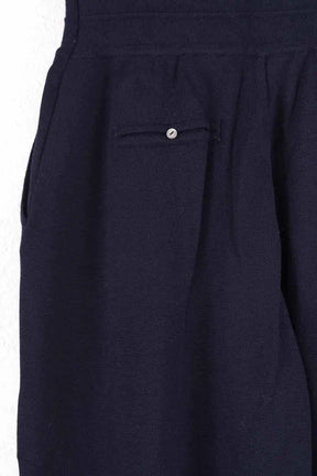 Pantalon large Molli Marine en Laine