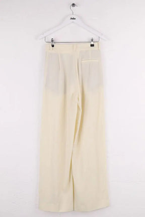 Pantalon large Vanessa Bruno Ecru en Synthétique