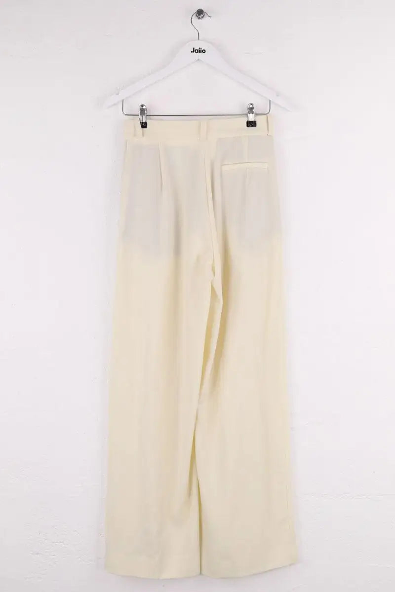 Pantalon large Vanessa Bruno Ecru en Synthétique