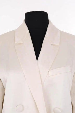 Blazer Sézane Ecru en Synthétique