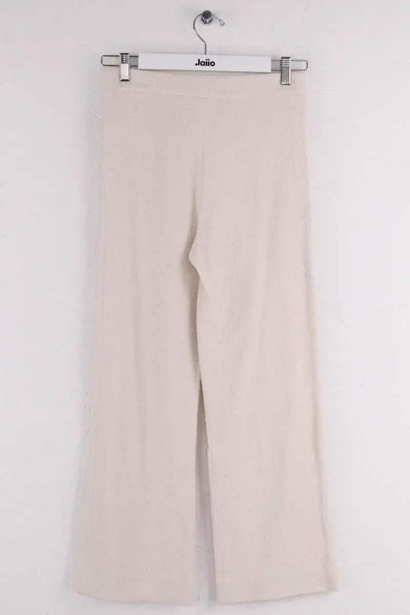 Pantalon droit Roseanna Blanc en Coton
