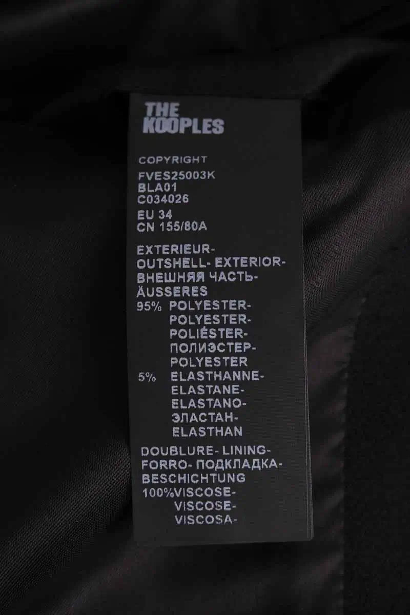 Blazer The Kooples Noir en Synthétique