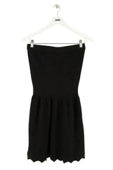 Robe Sandro Noir en Coton, taille S - Seconde Main