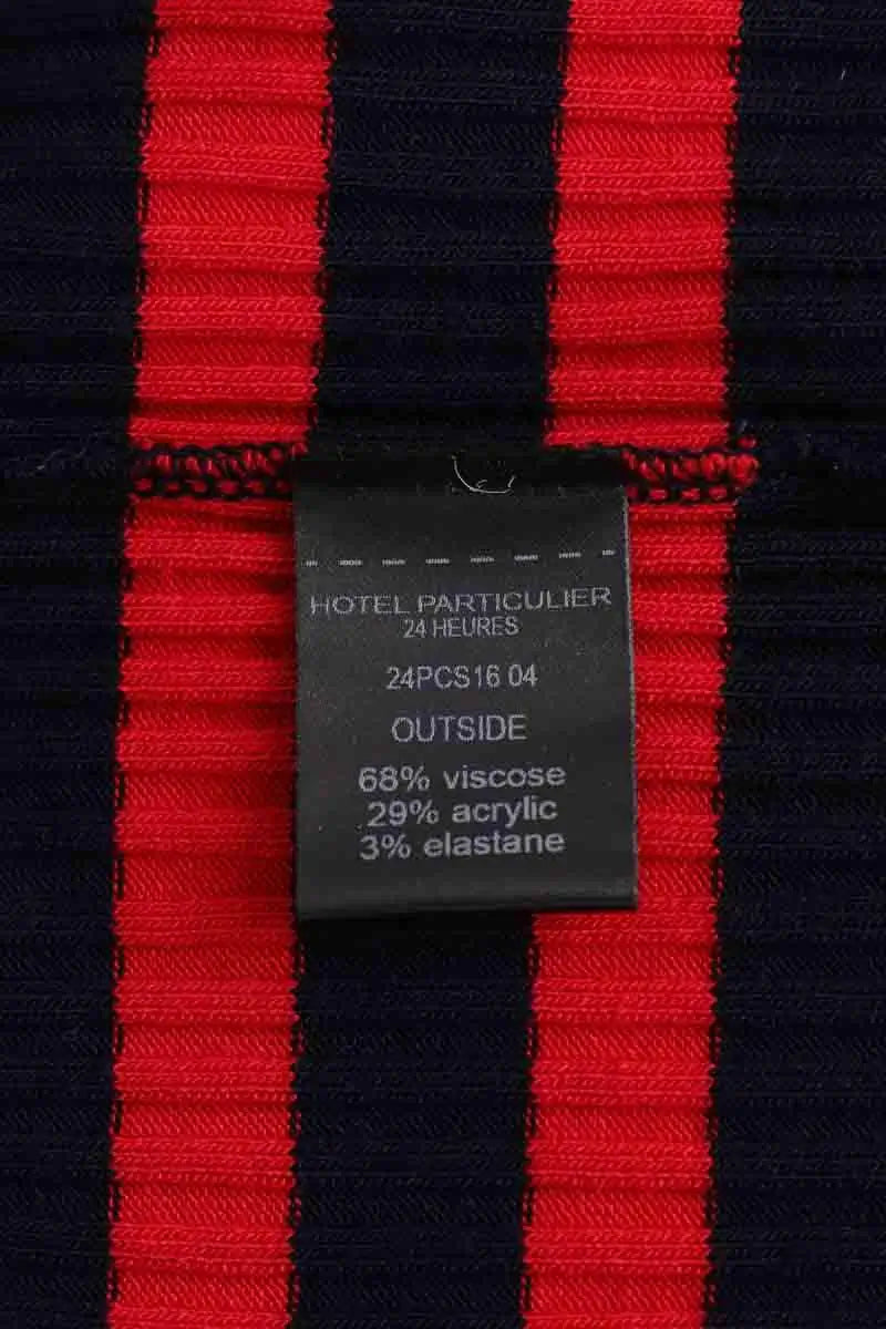 Pull Hotel Particulier Rouge en Viscose