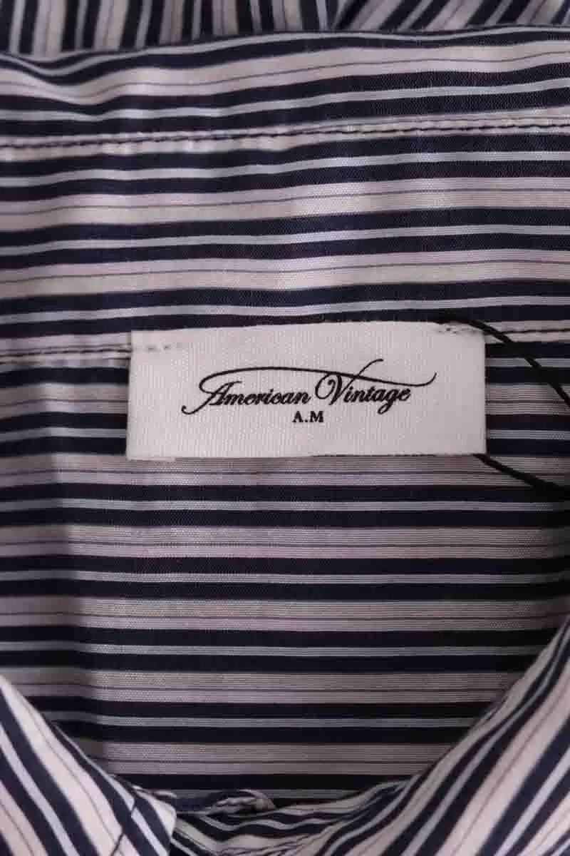Chemise American Vintage Gris en Coton