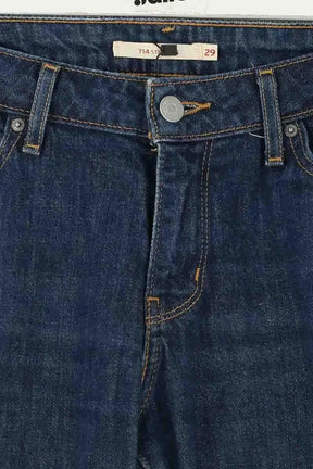 Jean droit Levi's 714 Bleu en Coton
