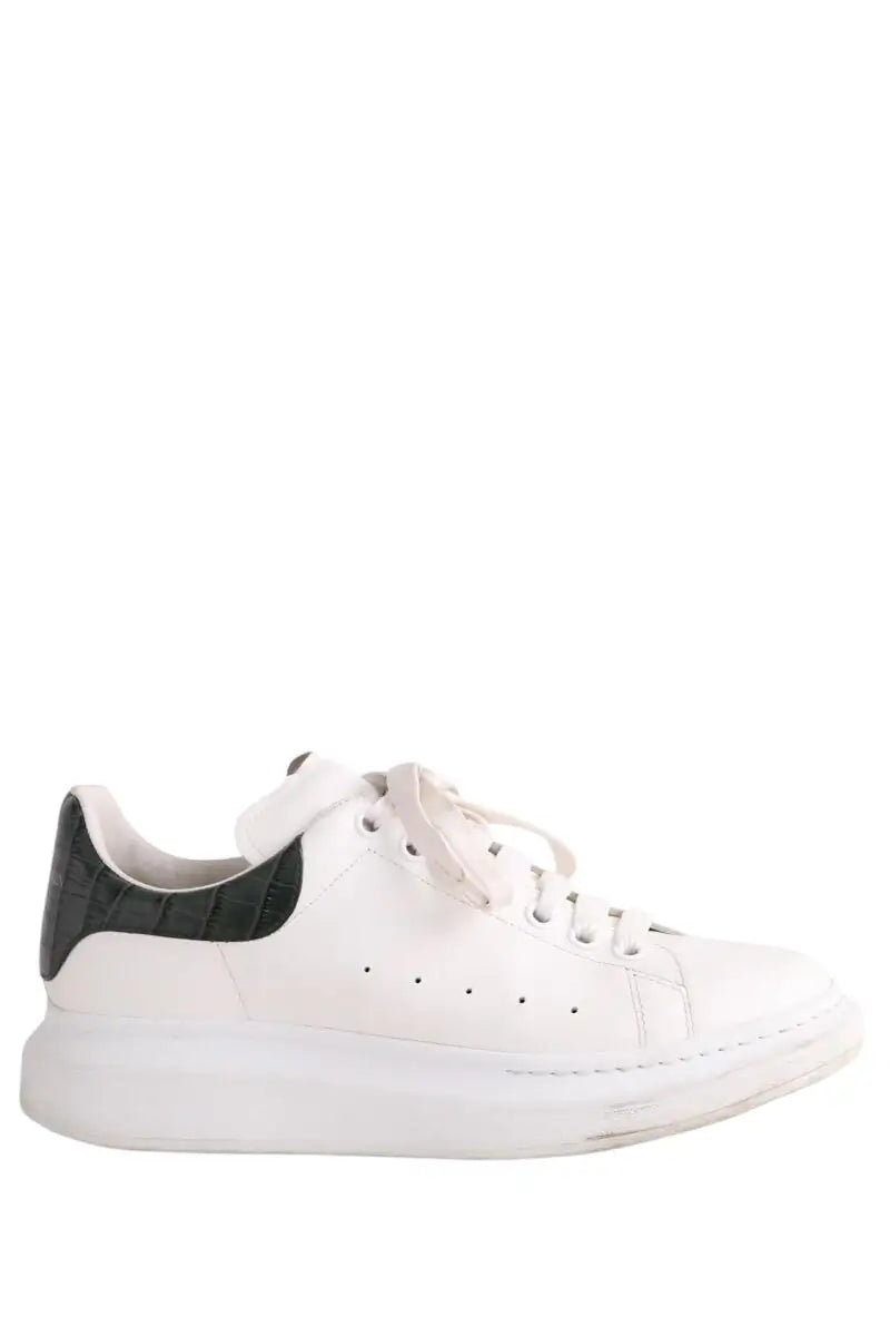 Baskets basses Alexander McQueen Oversize Blanc en Cuir, taille 42 - Seconde Main