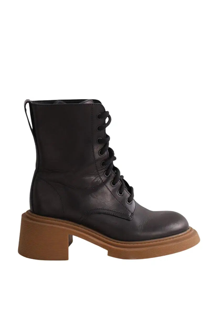 Boots Loewe Marron en Cuir, taille 38 - Seconde Main