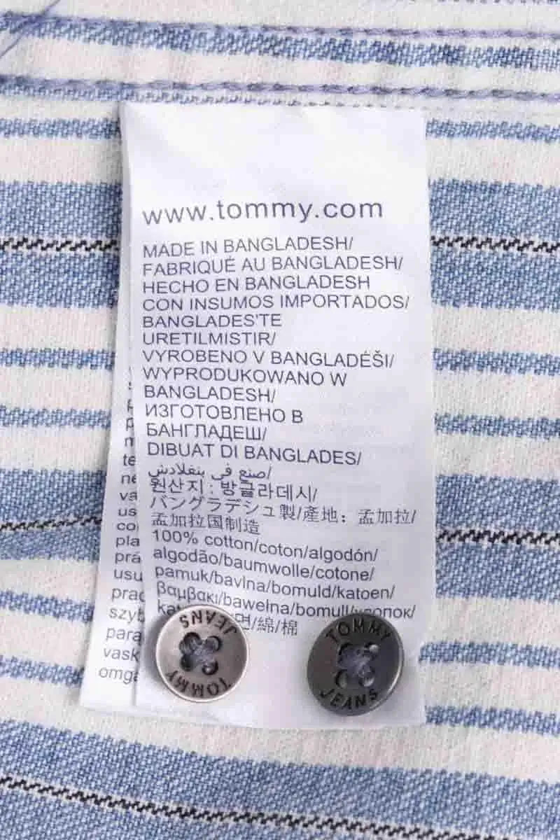 Chemise Tommy Hilfiger Bleu en Coton