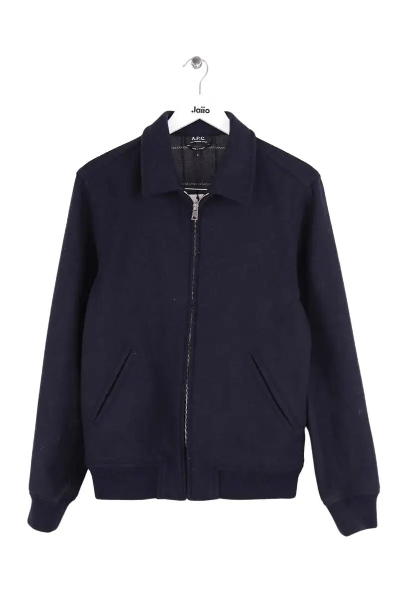 Blouson APC Marine en Laine, taille S - Seconde Main