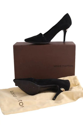 Talons Louis Vuitton Noir en Daim