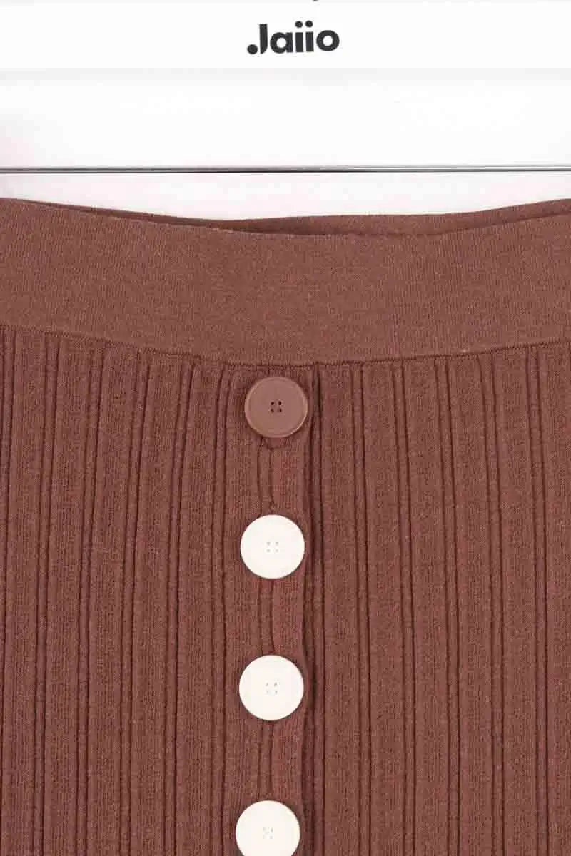 Jupe Claudie Pierlot Marron en Synthétique