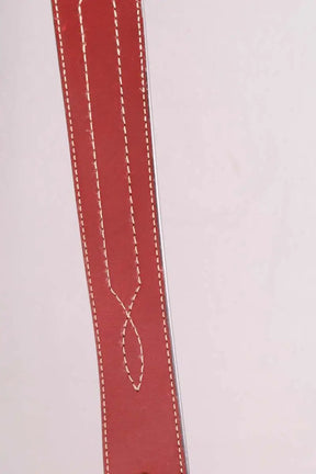 Sac à bandoulière Ralph Lauren Polo ID western saddle bag Bordeaux en Cuir