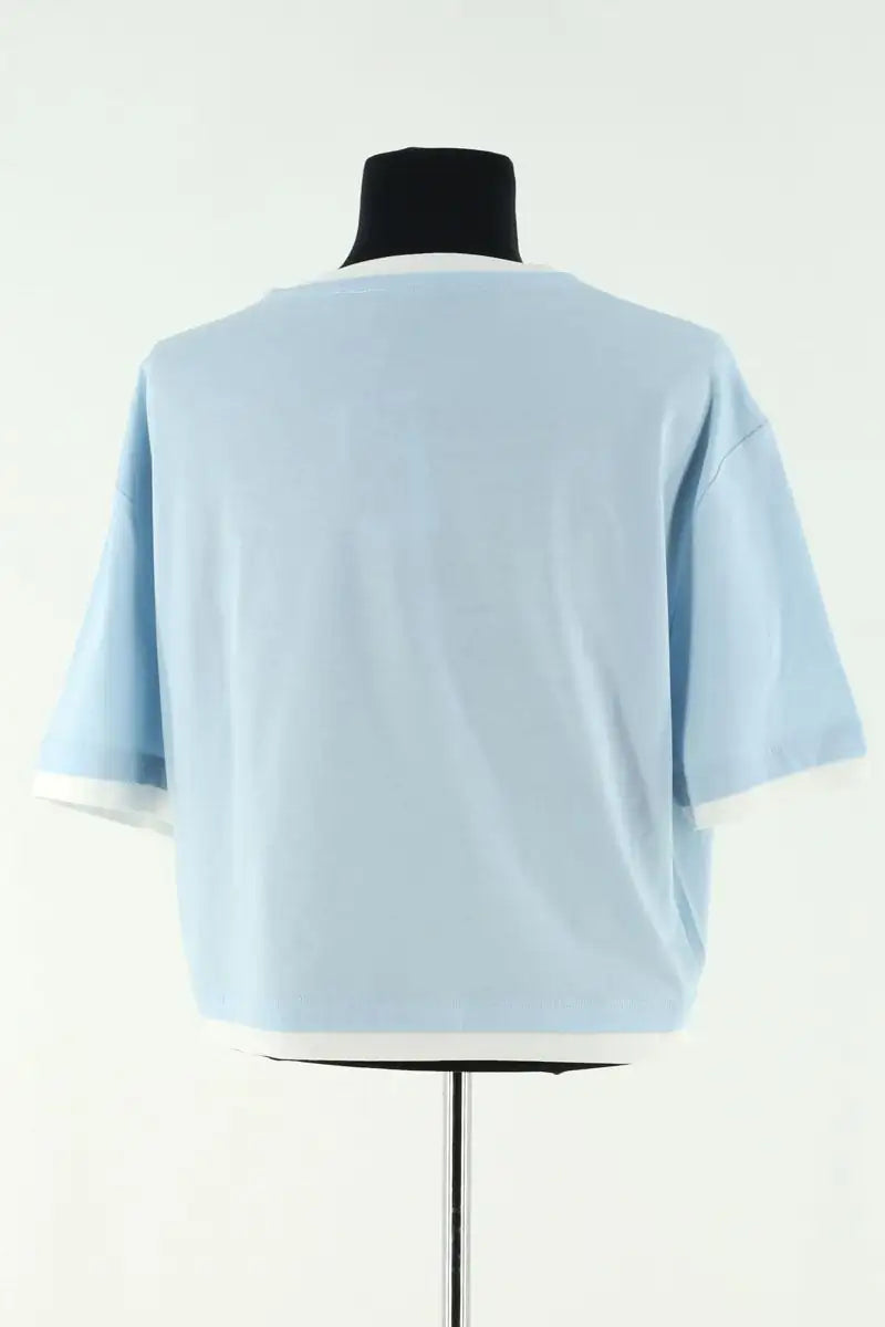T-shirt Maje Bleu en Coton