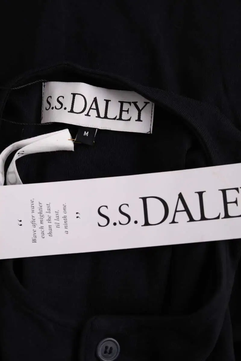 Top sans manche S.S.Daley Noir en Coton