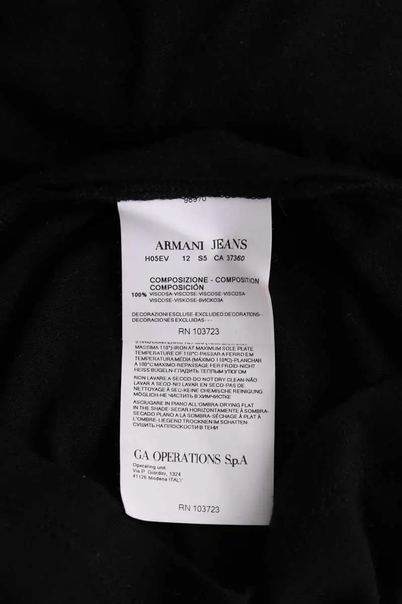 Top Armani Exchange Noir en Viscose