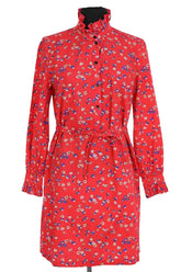 Robe Claudie Pierlot Rouge en Coton, taille S - Seconde Main