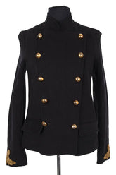 Veste Pinko Noir en Coton, taille S - Seconde Main
