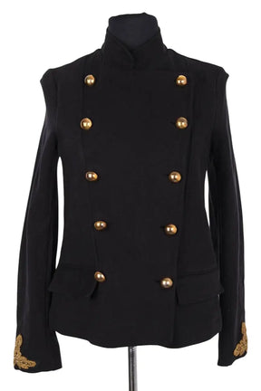 Veste Pinko Noir en Coton, taille S - Seconde Main