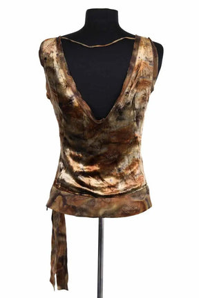 Top sans manche Hugo Boss Doré en Viscose