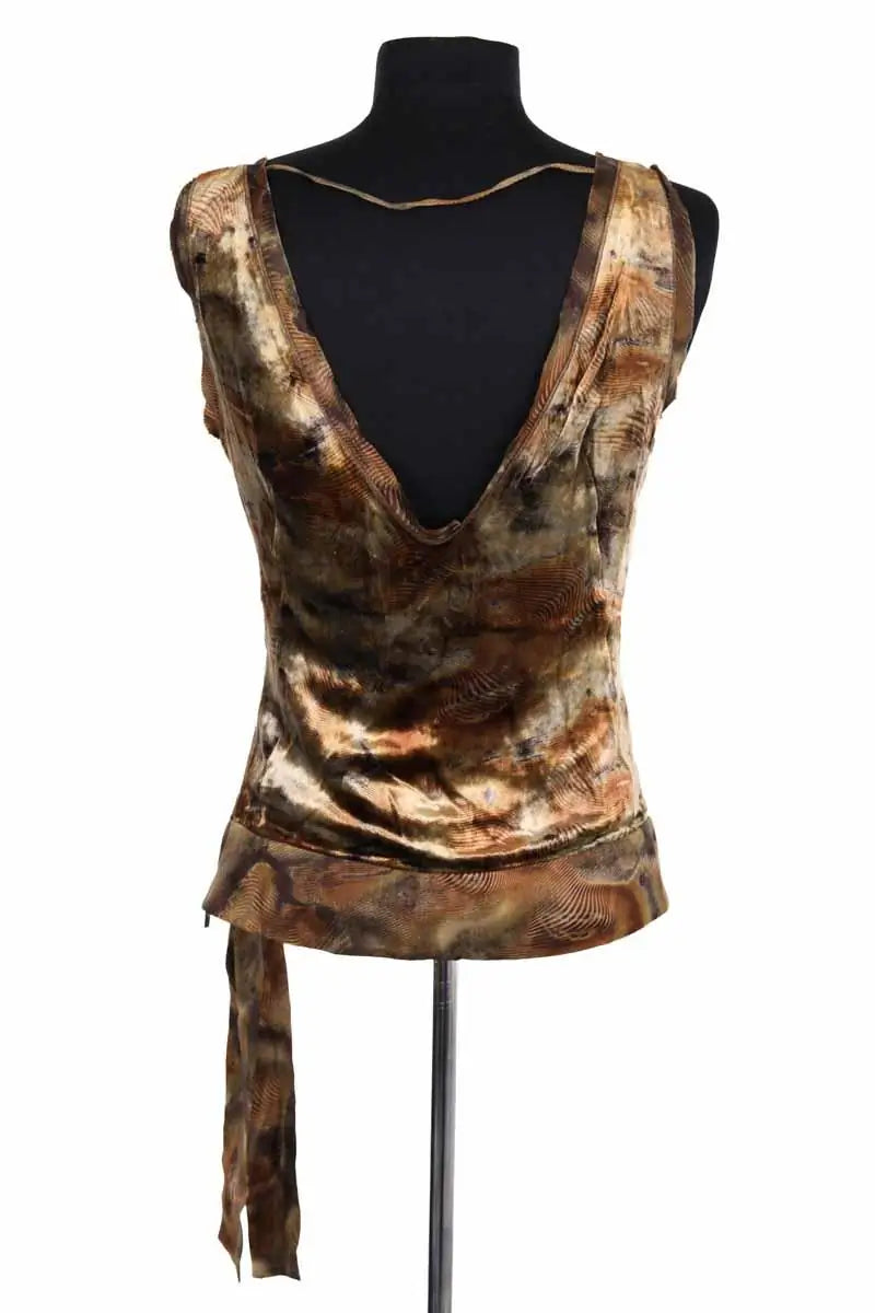 Top sans manche Hugo Boss Doré en Viscose