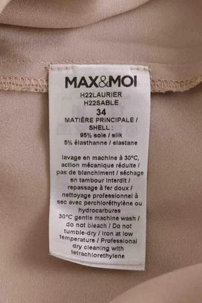 Chemise Max & Moi Beige en Soie