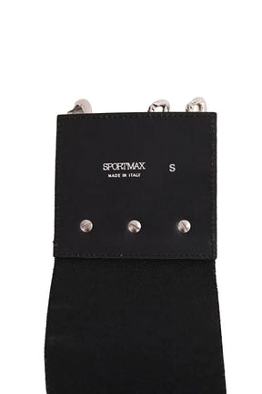 Ceinture en tissu Sportmax Noir en Tissu