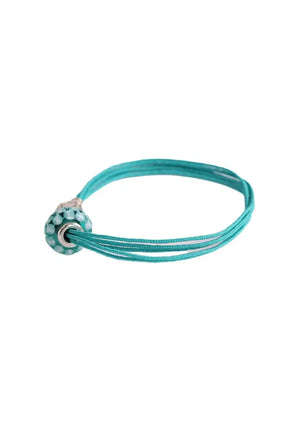 Bracelet Pandora Turquoise en Tissu