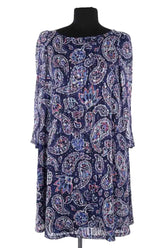 Robe Claudie Pierlot Bleu en Synthétique, taille S - Seconde Main