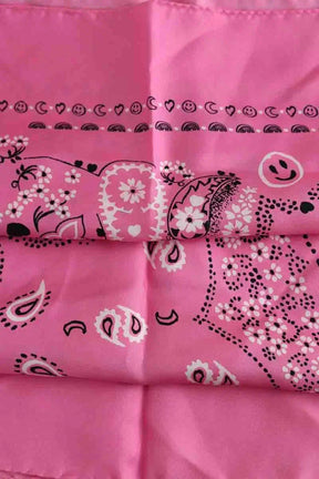Carré Call It By Your Name Grand modèle bandana Rose en Soie