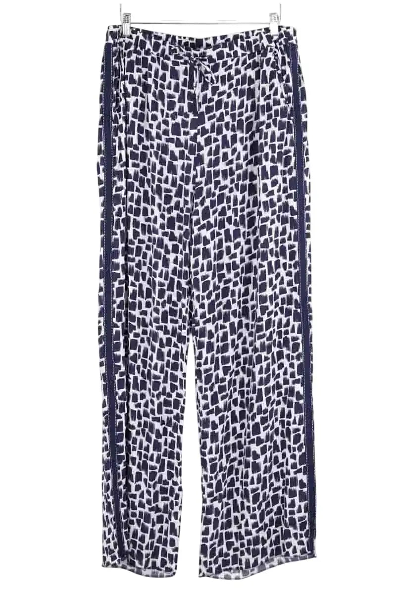 Pantalon Marina Rinaldi Marine en Coton, taille XXXL - Seconde Main