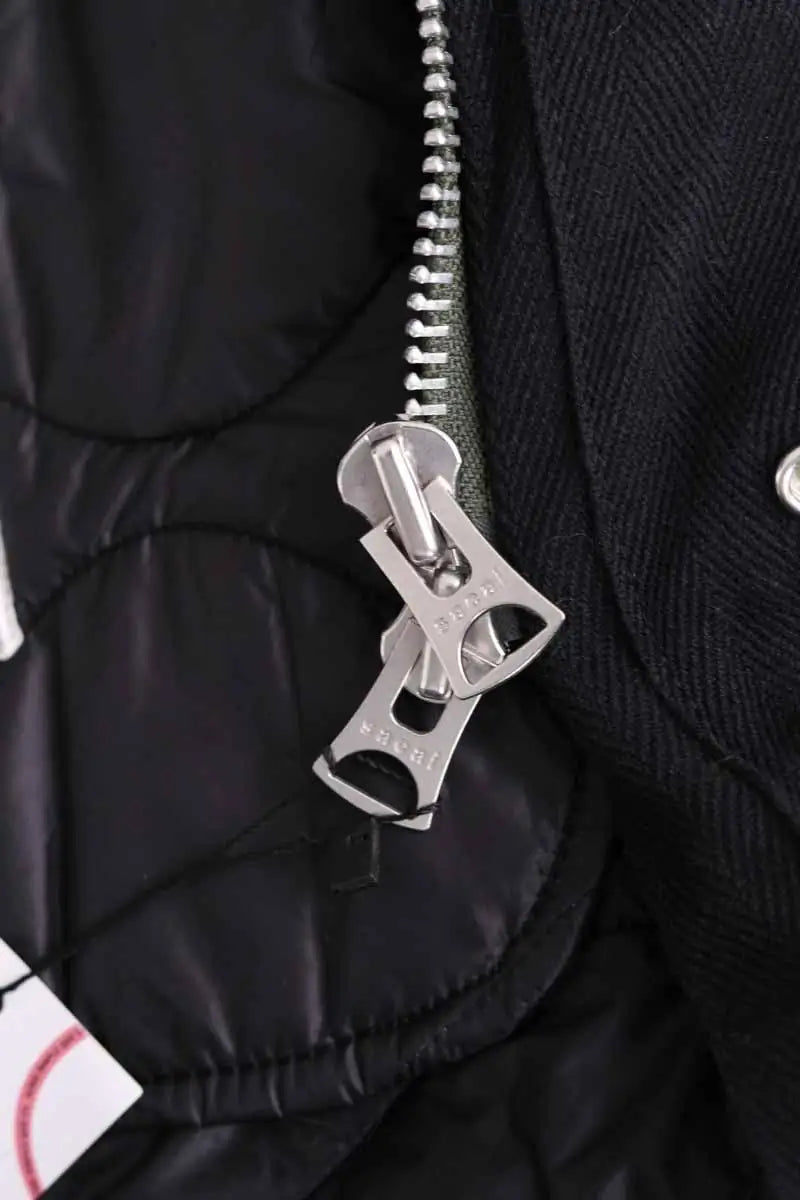 Manteau Sacai Noir en Synthétique