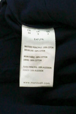 Pantalon droit Manoush Bleu en Coton