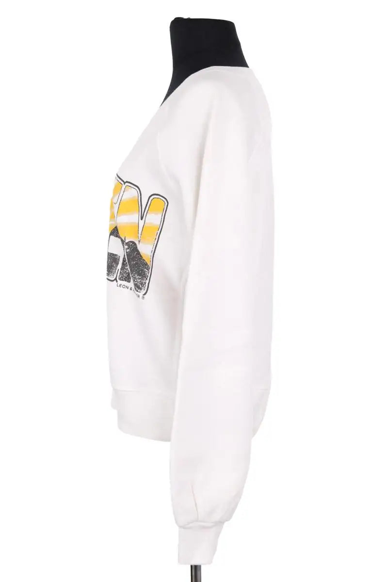 Sweatshirt Leon & Harper Blanc en Coton