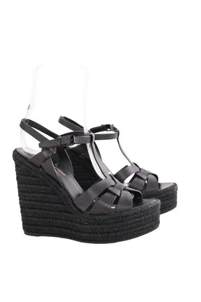 Sandales Saint Laurent Noir en Cuir