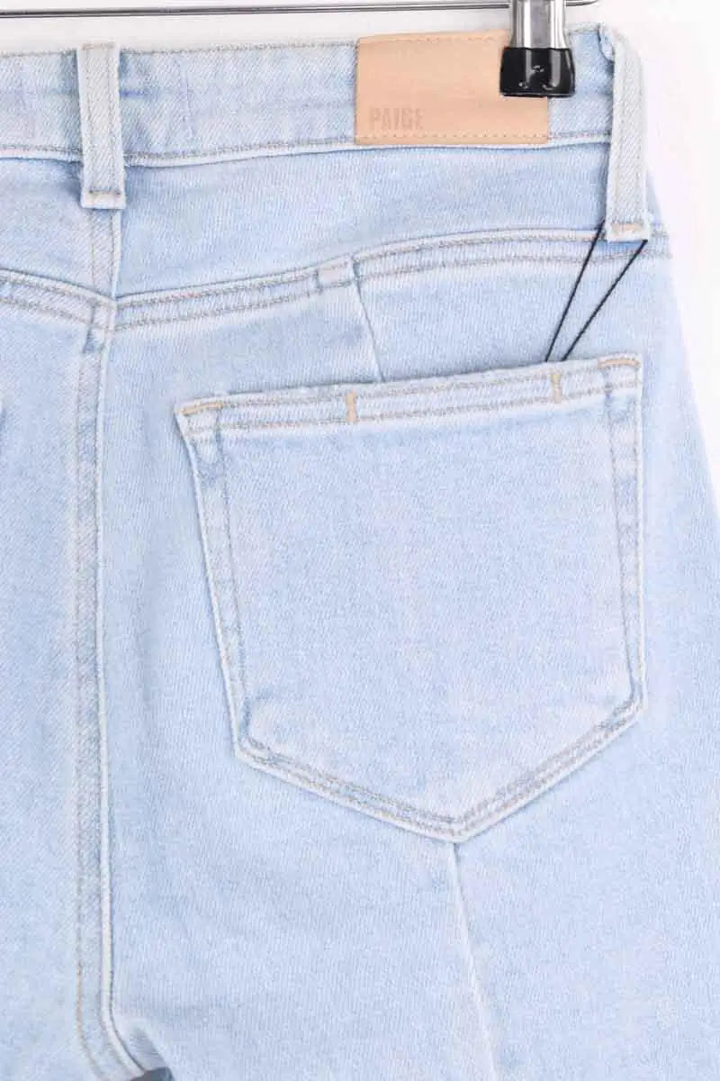 Jean droit Paige Bleu en Coton