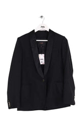 Blazer Maje Noir en Laine, taille S - Seconde Main