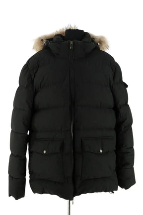Doudoune Pyrenex Noir en Fourrure, taille XXL - Seconde Main