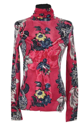 Pull Kenzo Rose en Soie, taille S - Seconde Main