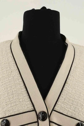 Cardigan Maje Ecru en Coton