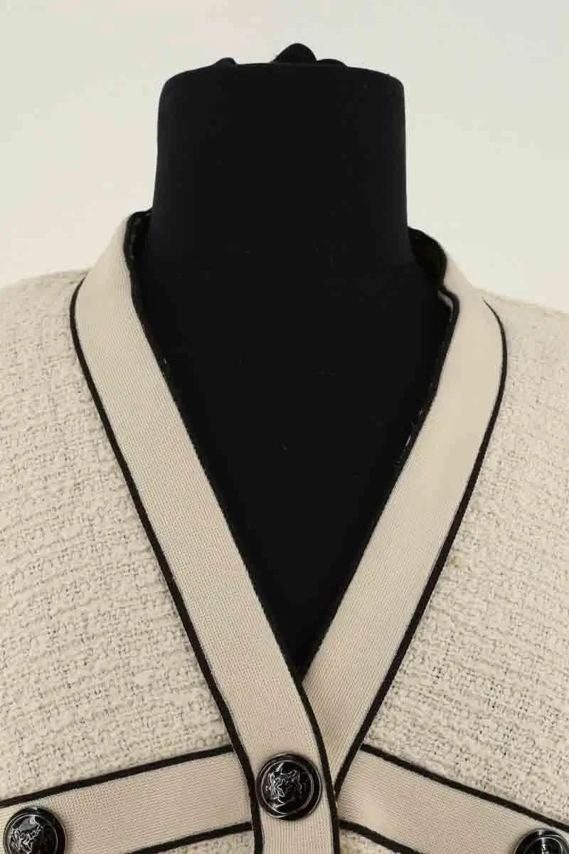 Cardigan Maje Ecru en Coton