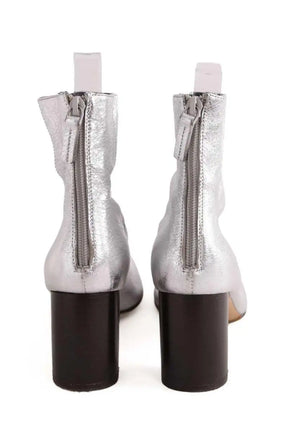 Boots Sandro Argent en Cuir