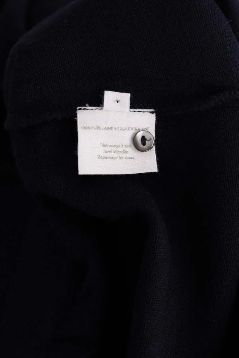 Pantalon large Molli Marine en Laine