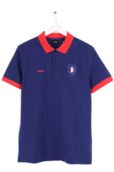 Polo Boss Bleu en Coton, taille M - Seconde Main