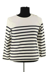 T-shirt Sézane Blanc en Coton, taille S - Seconde Main