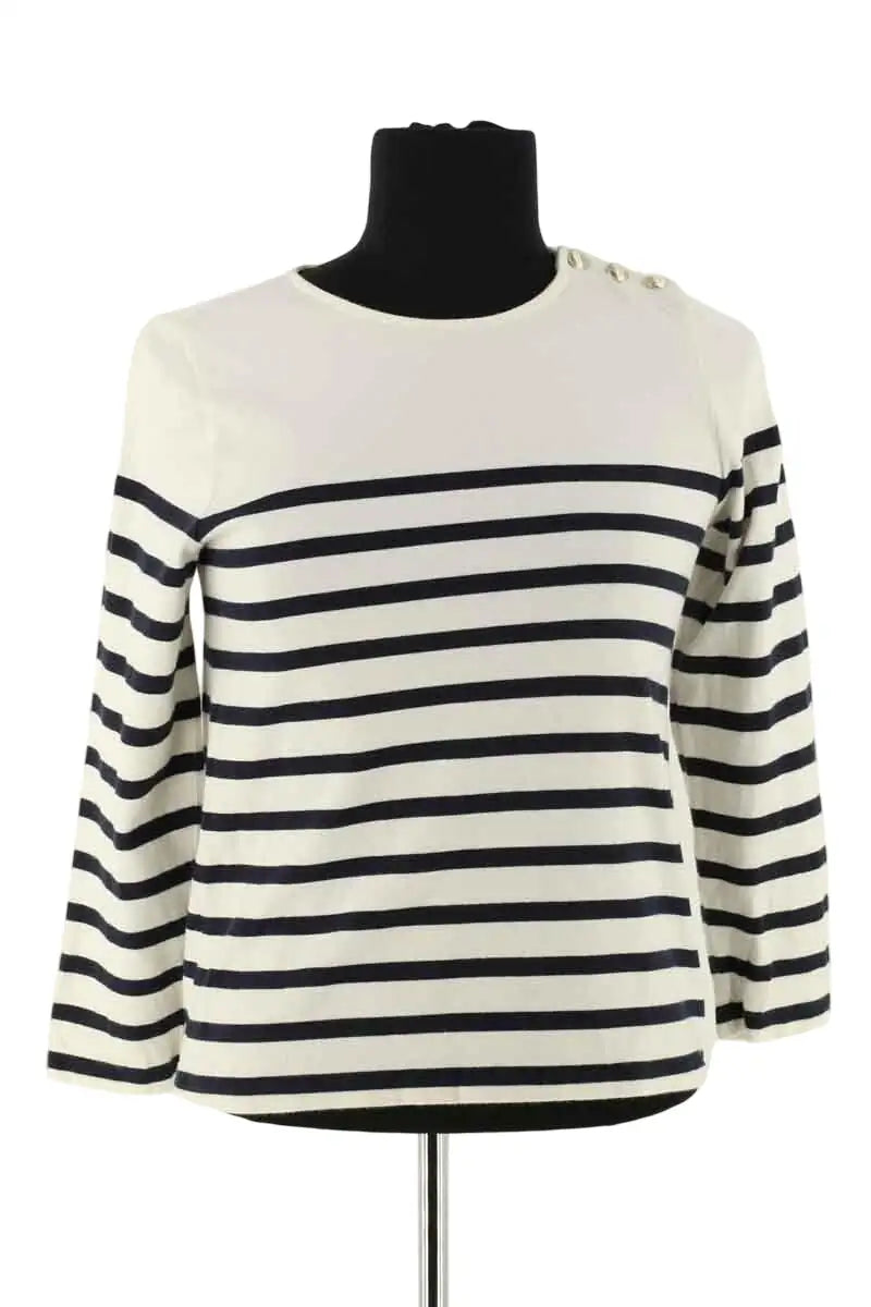 T-shirt Sézane Blanc en Coton, taille S - Seconde Main