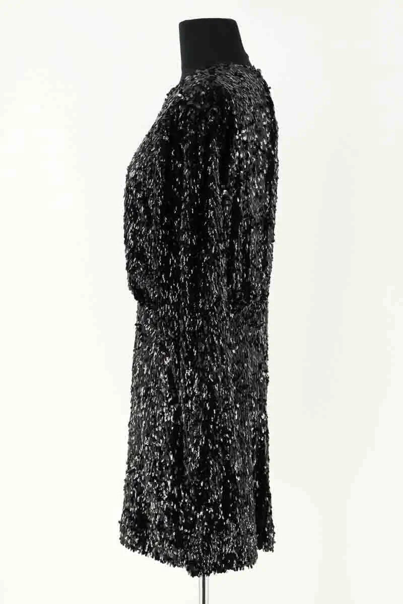 Robe à sequins Des Petits Hauts Noir en Synthétique