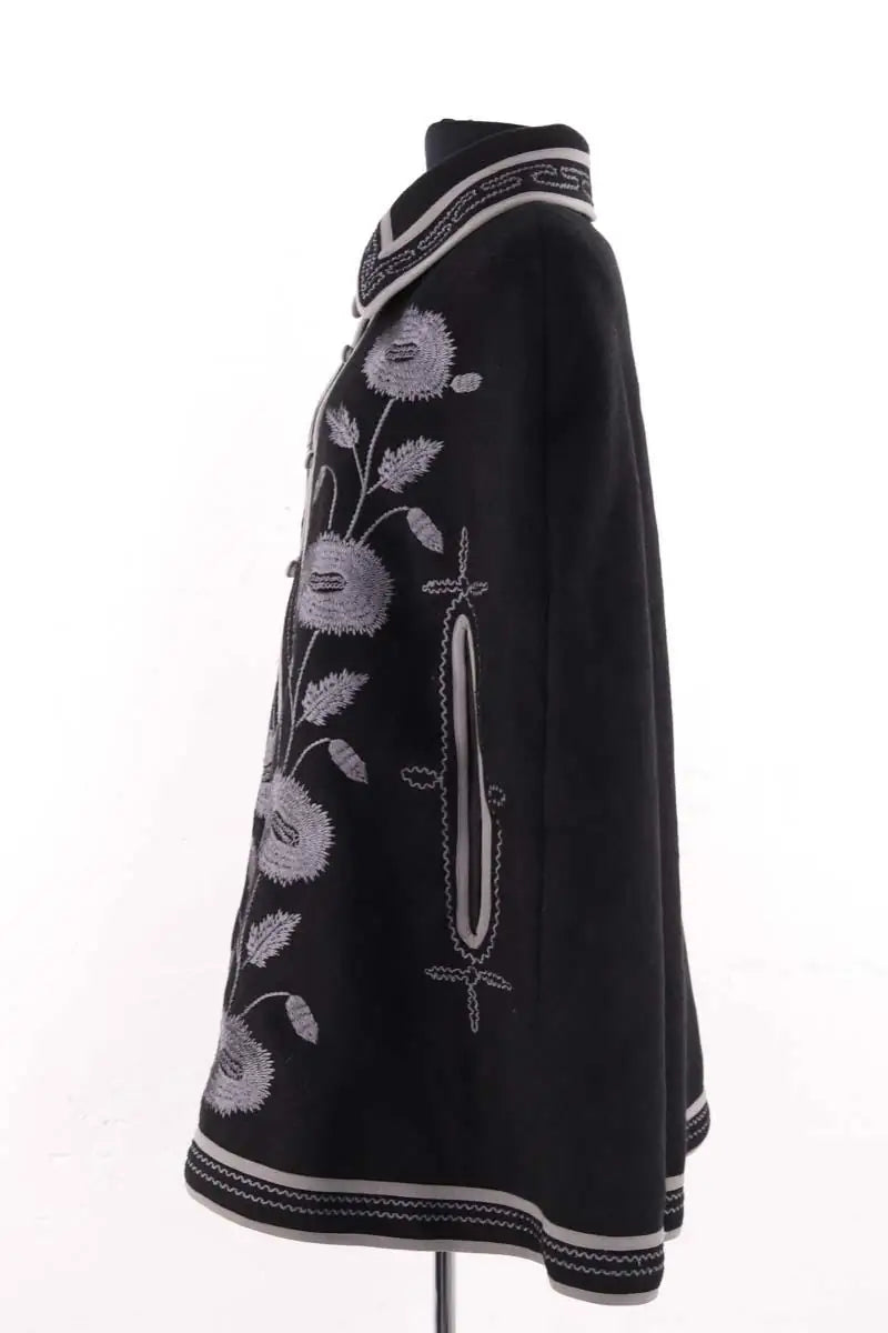 Manteau Antik Batik Noir en Synthétique