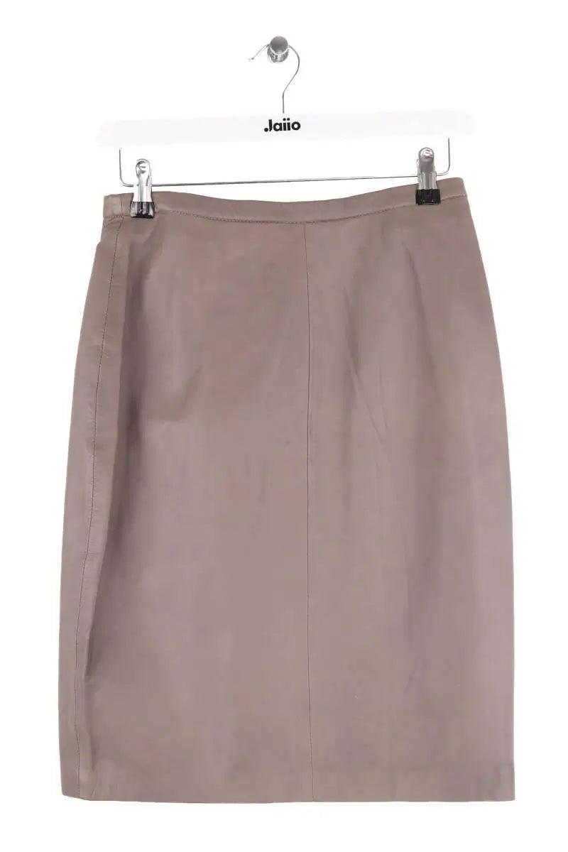 Jupe Hotel Particulier Gris en Cuir