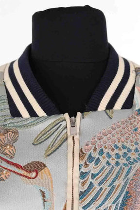 Blouson Maje Bleu en Viscose